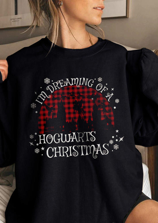 Sweatshirts I'm Dreaming Of A Hogwarts Christmas Sweatshirt in Black. Size: ,M,L,XL
Sweatshirts I'm Dreaming Of A Hogwarts Christmas Sweatshirt in Black. Size: ,M,L,XL