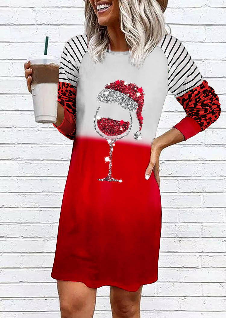 Mini Dresses Christmas Hat Wine Glass Striped Leopard Mini Dress in Red. Size: ,M,L,XL
Mini Dresses Christmas Hat Wine Glass Striped Leopard Mini Dress in Red. Size: ,M,L,XL