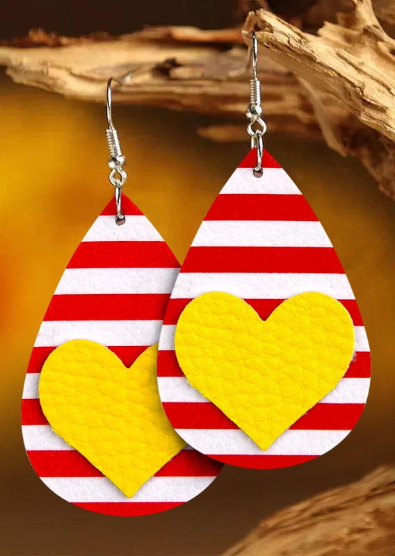 Earrings Leopard Plaid Striped Love Heart Water Drop Earrings in Stripe,Leopard. Size
Earrings Leopard Plaid Striped Love Heart Water Drop Earrings in Stripe,Leopard. Size