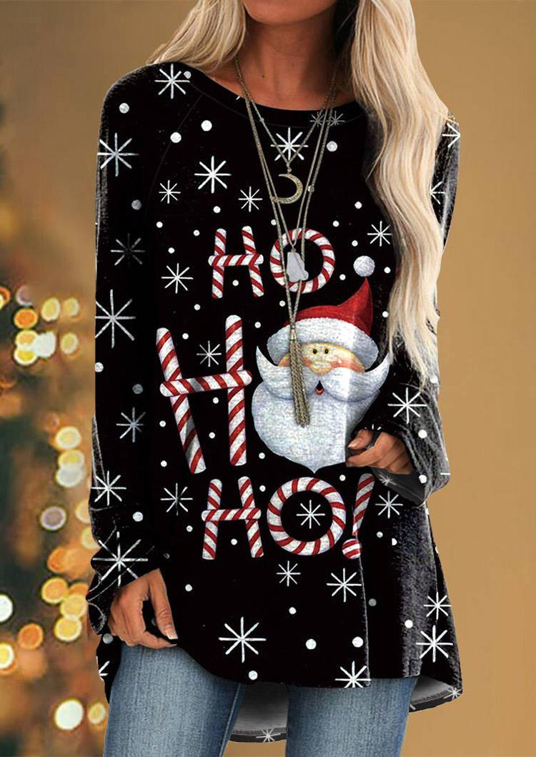 Blouses Christmas Ho Ho Ho Santa Claus Long Sleeve Blouse in Black. Size: ,M,L,XL
Blouses Christmas Ho Ho Ho Santa Claus Long Sleeve Blouse in Black. Size: ,M,L,XL