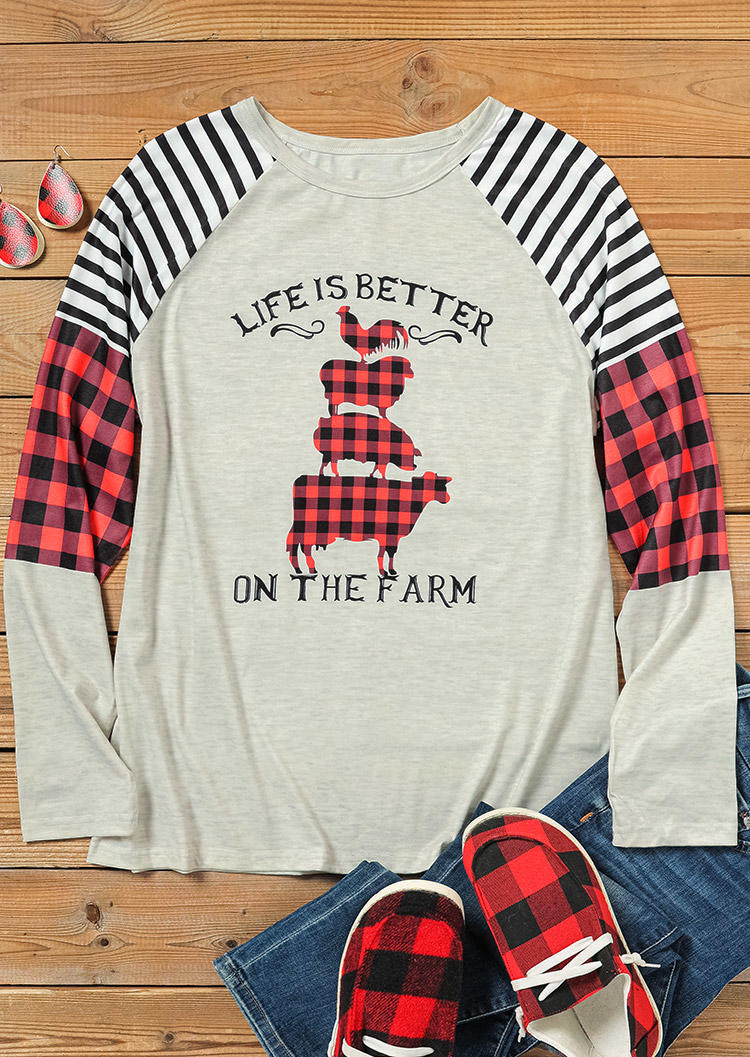 Matching Outfits Mommy & Me Life Is Better Plaid Striped Blouse in Women. Size: ,M,L,XL
Matching Outfits Mommy & Me Life Is Better Plaid Striped Blouse in Women. Size: ,M,L,XL