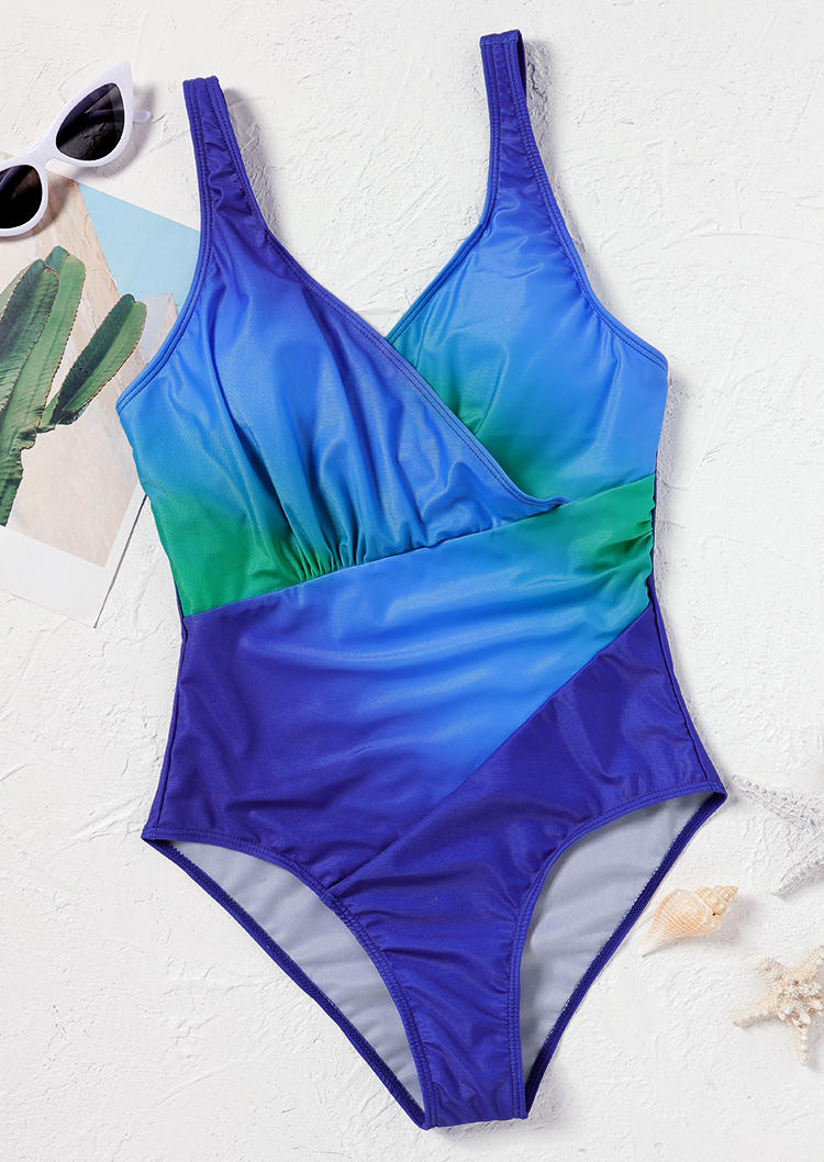 One-Pieces Swimsuit Gradient Wrap One-Piece Bathing Suit Swimwear in Blue. Size
One-Pieces Swimsuit Gradient Wrap One-Piece Bathing Suit Swimwear in Blue. Size