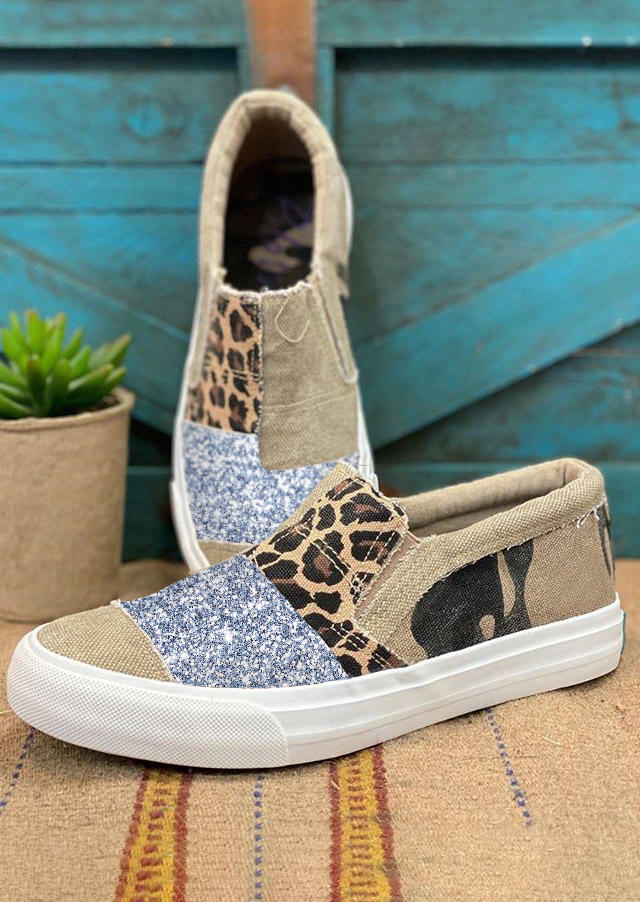 Sneakers Glitter Leopard Splicing Round Toe Flat Sneakers in Leopard. Size: ,38,39,40,41
Sneakers Glitter Leopard Splicing Round Toe Flat Sneakers in Leopard. Size: ,38,39,40,41