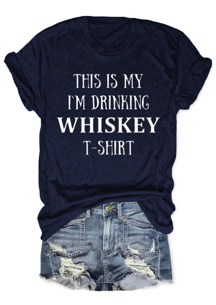 T-shirts Tees This Is My I'm Drinking Whiskey T-Shirt Tee in Navy Blue. Size: ,M,L,XL
T-shirts Tees This Is My I'm Drinking Whiskey T-Shirt Tee in Navy Blue. Size: ,M,L,XL