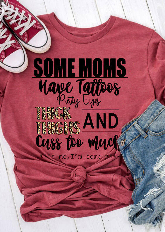 T-shirts Tees Some Moms Have Tattoos Pretty Eyes T-Shirt Tee in Brick Red. Size
T-shirts Tees Some Moms Have Tattoos Pretty Eyes T-Shirt Tee in Brick Red. Size