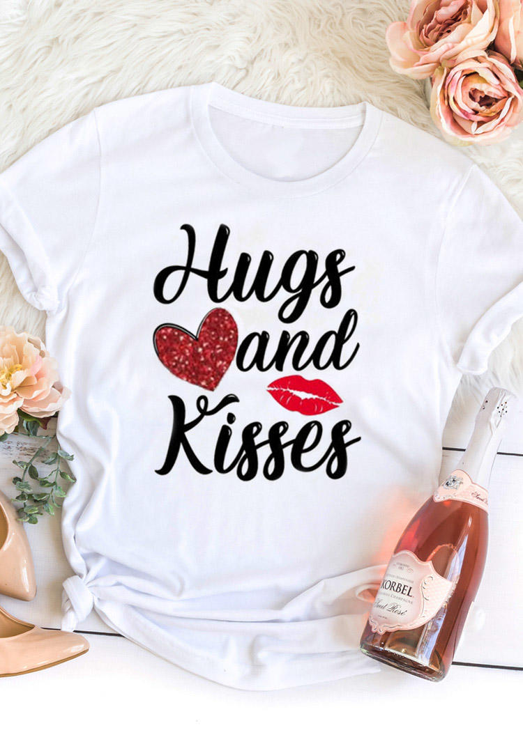 T-shirts Tees Valentine Hugs And Kisses Lips T-Shirt Tee in White. Size: ,M,L,XL
T-shirts Tees Valentine Hugs And Kisses Lips T-Shirt Tee in White. Size: ,M,L,XL