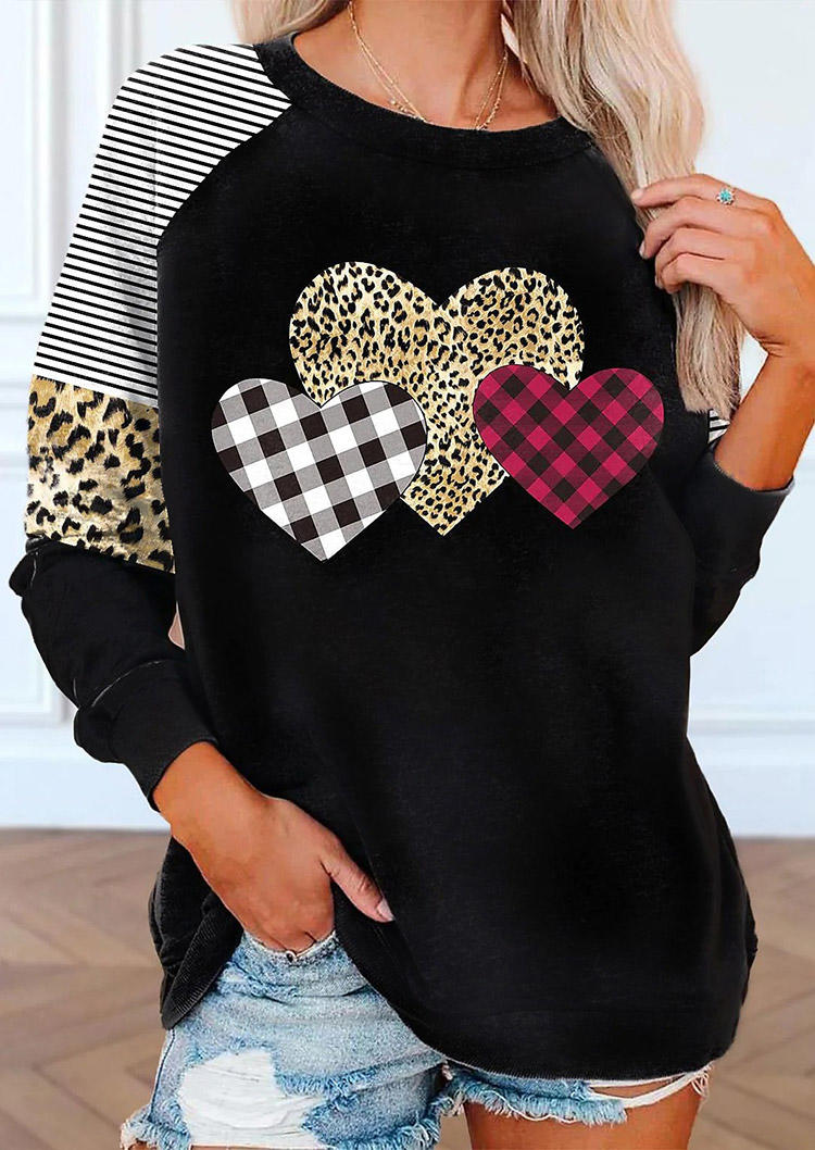 Blouses Valentine Striped Plaid Leopard Heart Blouse in Cameo Brown. Size: ,M,L,XL
Blouses Valentine Striped Plaid Leopard Heart Blouse in Cameo Brown. Size: ,M,L,XL