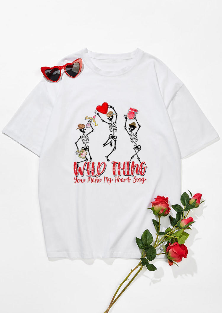 T-shirts Tees Valentine Skeleton Wild Thing Heart Oversized T-Shirt Tee in White. Size: ,M,L,XL
T-shirts Tees Valentine Skeleton Wild Thing Heart Oversized T-Shirt Tee in White. Size: ,M,L,XL