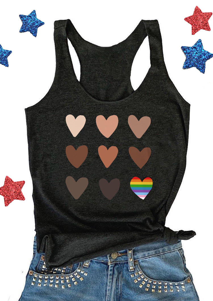 Tank Tops Valentine Heart Racerback Sleeveless Tank Top in Dark Grey. Size: ,M,L,XL
Tank Tops Valentine Heart Racerback Sleeveless Tank Top in Dark Grey. Size: ,M,L,XL
