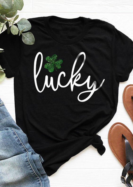 T-shirts Tees St. Patrick' Day Lucky Shamrock T-Shirt Tee in Black. Size: ,M,L,XL
T-shirts Tees St. Patrick' Day Lucky Shamrock T-Shirt Tee in Black. Size: ,M,L,XL