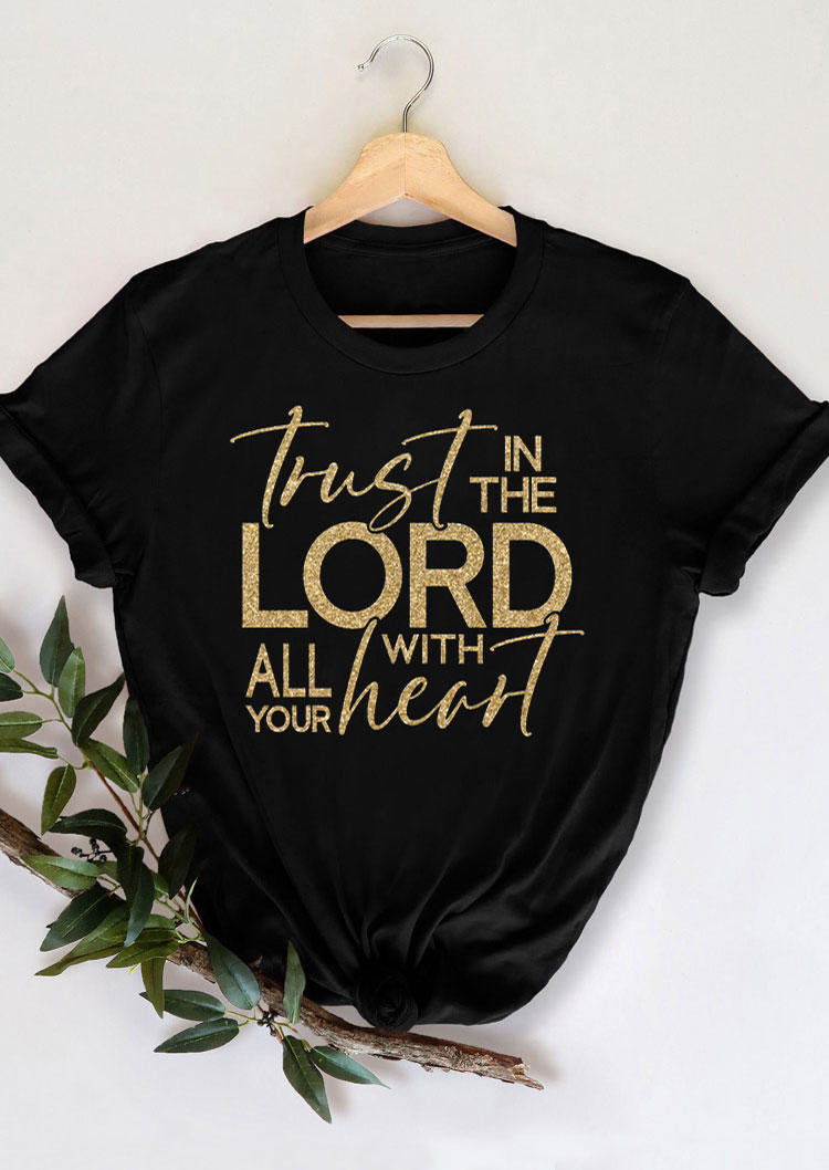 T-shirts Tees Trust In The Lord All With Your Heart T-Shirt Tee in Black. Size: ,M,L,XL
T-shirts Tees Trust In The Lord All With Your Heart T-Shirt Tee in Black. Size: ,M,L,XL