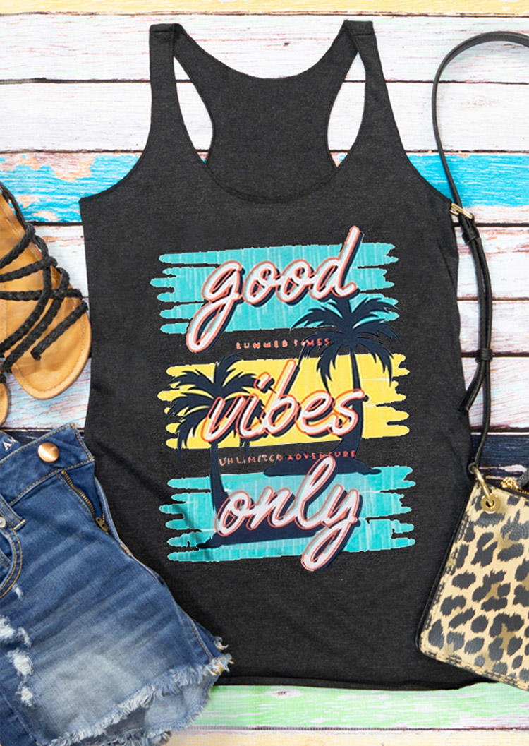 Tank Tops Good Vibes Only Coconut Tree Racerback Tank Top in Dark Grey. Size: ,M,L,XL
Tank Tops Good Vibes Only Coconut Tree Racerback Tank Top in Dark Grey. Size: ,M,L,XL