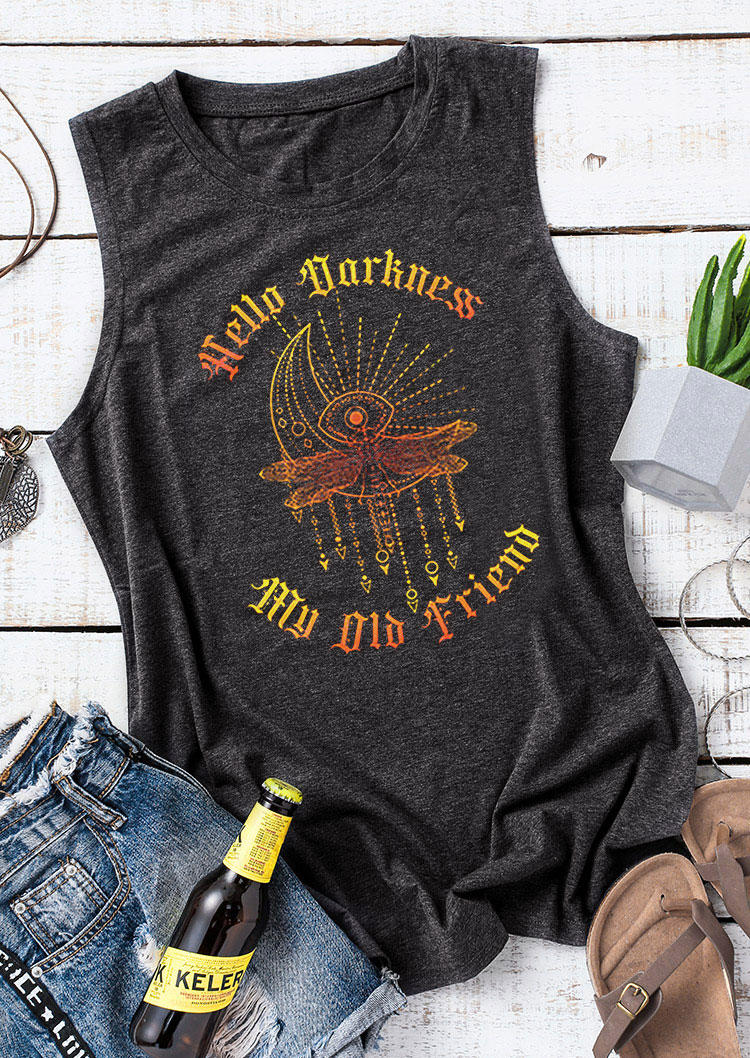 Tank Tops Hello Darkness My Old Friend Moon Hippie Dragonfly Tank Top - Dark Grey in Gray. Size
Tank Tops Hello Darkness My Old Friend Moon Hippie Dragonfly Tank Top - Dark Grey in Gray. Size