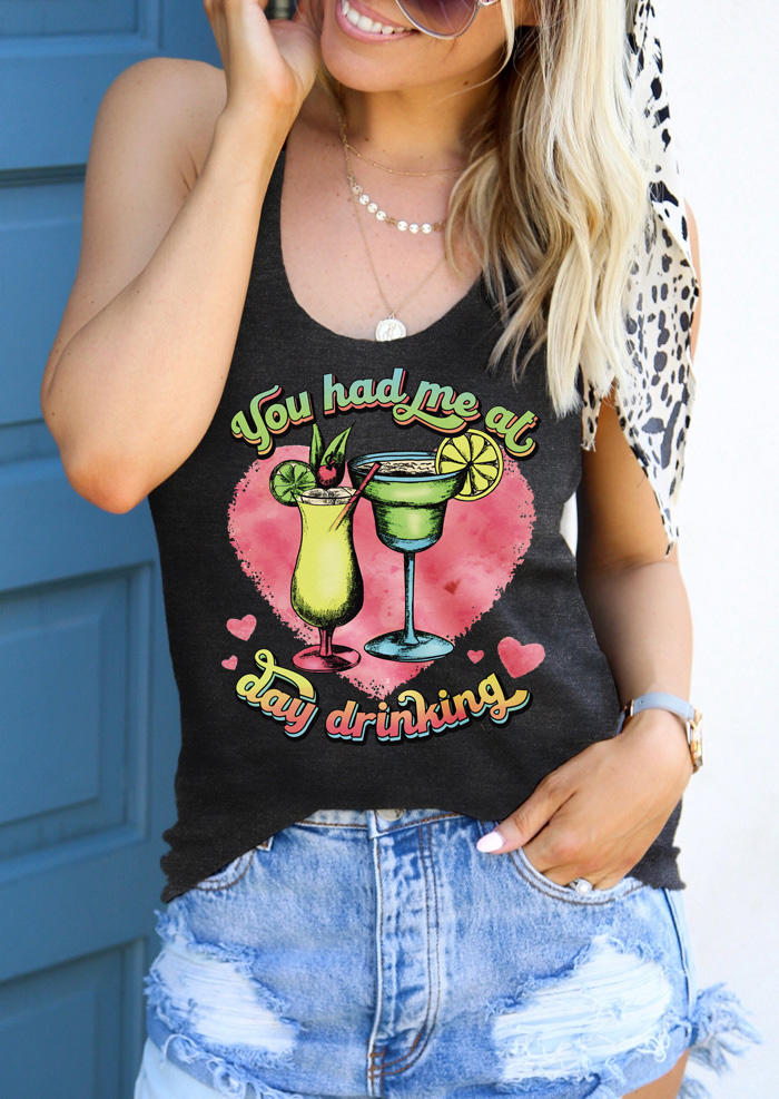 Tank Tops You Had Me At Day Drinking Heart Racerback Tank Top in Dark Grey. Size
Tank Tops You Had Me At Day Drinking Heart Racerback Tank Top in Dark Grey. Size