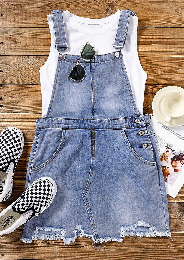 Mini Dresses Frayed Hem Pocket Denim Overall Mini Dress - Light Blue in Blue. Size
Mini Dresses Frayed Hem Pocket Denim Overall Mini Dress - Light Blue in Blue. Size