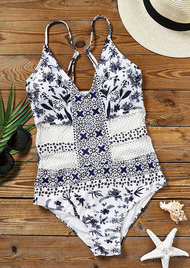 One-Pieces Swimsuit Floral Hollow Out Spaghetti Strap One-Piece Bathing Suit Swimwear in White. Size
One-Pieces Swimsuit Floral Hollow Out Spaghetti Strap One-Piece Bathing Suit Swimwear in White. Size