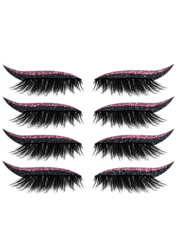 Beauty 4 Pair Glitter Reusable Invisible Waterproof Self Adhesive Eyelash Stickers in Pink. Size
Beauty 4 Pair Glitter Reusable Invisible Waterproof Self Adhesive Eyelash Stickers in Pink. Size
