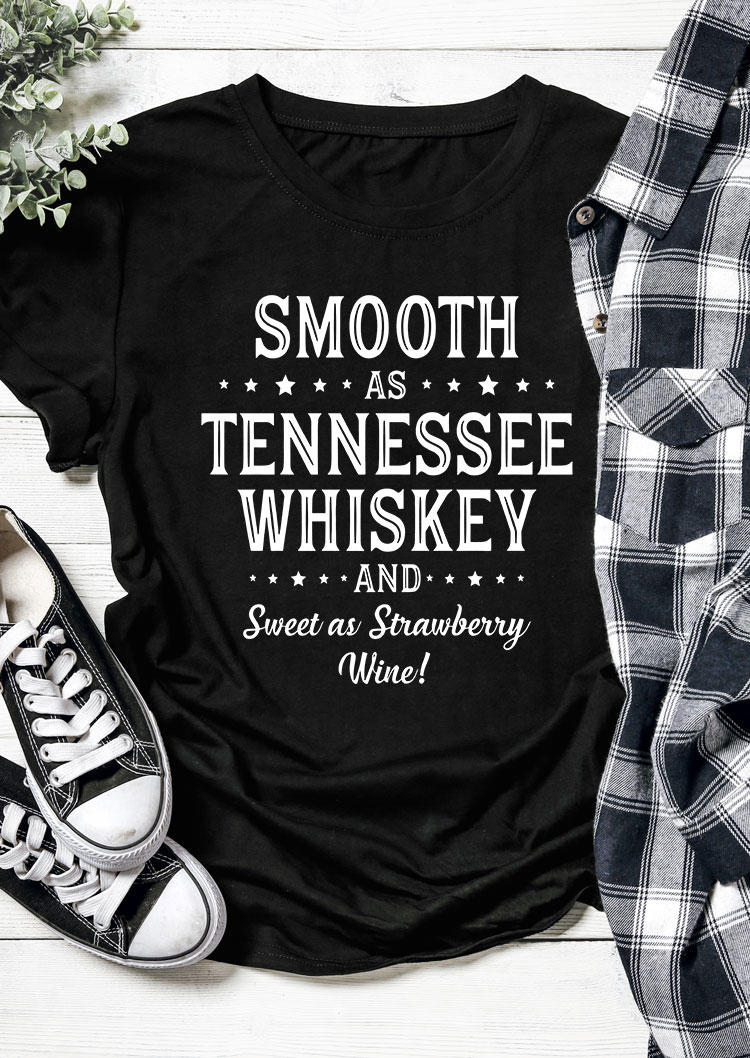 T-shirts Tees Smooth As Tennessee Whiskey And Sweet As Strawberry Wine T-Shirt Tee in Black. Size
T-shirts Tees Smooth As Tennessee Whiskey And Sweet As Strawberry Wine T-Shirt Tee in Black. Size