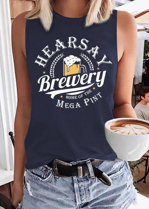 Tank Tops Hearsay Brewery Home Of The Mega Pint Tank Top in Navy Blue. Size: ,L
Tank Tops Hearsay Brewery Home Of The Mega Pint Tank Top in Navy Blue. Size: ,L