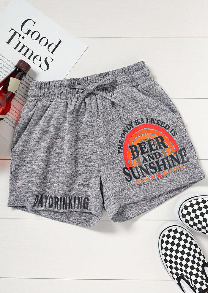 Shorts The Only B. I Need Is Beer And Sunshine Day Drinking Shorts in Gray. Size
Shorts The Only B. I Need Is Beer And Sunshine Day Drinking Shorts in Gray. Size