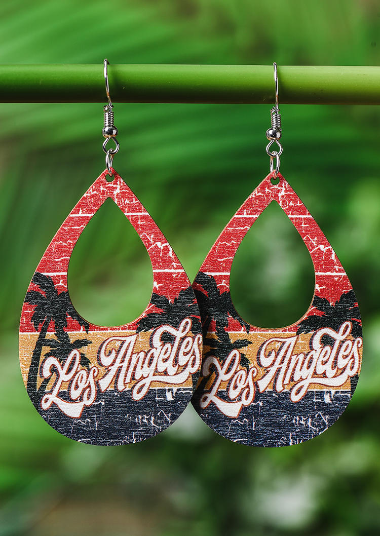 Earrings Los Angeles Coconut Tree Hollow Out Water Drop Earrings in Multicolor. Size
Earrings Los Angeles Coconut Tree Hollow Out Water Drop Earrings in Multicolor. Size