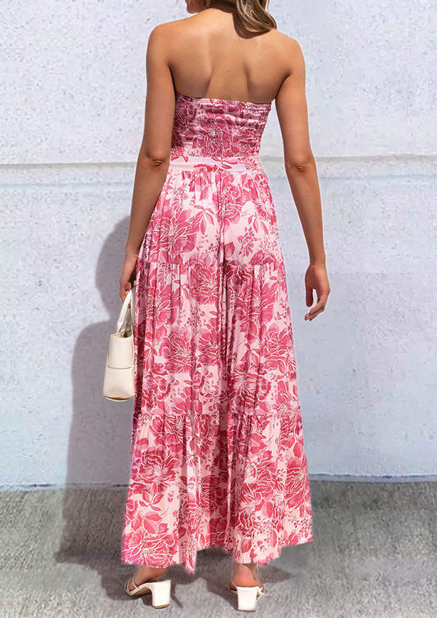 Maxi Dresses Floral Smocked Strapless Bandeau Maxi Dress in Pink. Size: ,M,L,XL
Maxi Dresses Floral Smocked Strapless Bandeau Maxi Dress in Pink. Size: ,M,L,XL