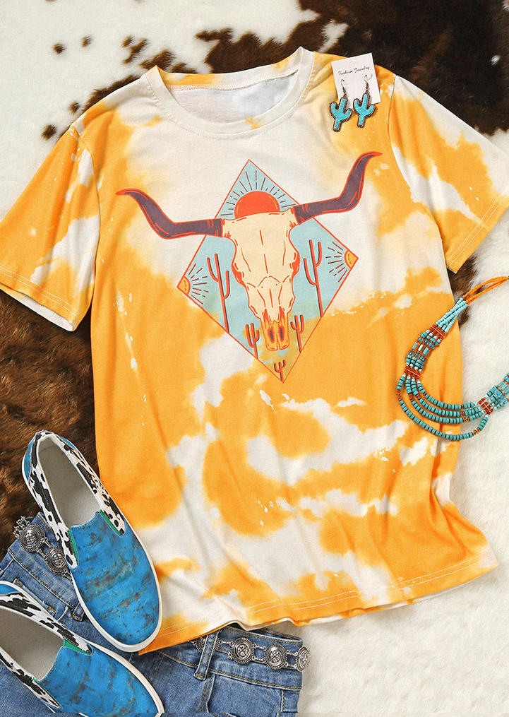 T-shirts Tees Highland Cattle Cactus Tie Dye T-Shirt Tee in Yellow. Size: ,M,L,XL
T-shirts Tees Highland Cattle Cactus Tie Dye T-Shirt Tee in Yellow. Size: ,M,L,XL