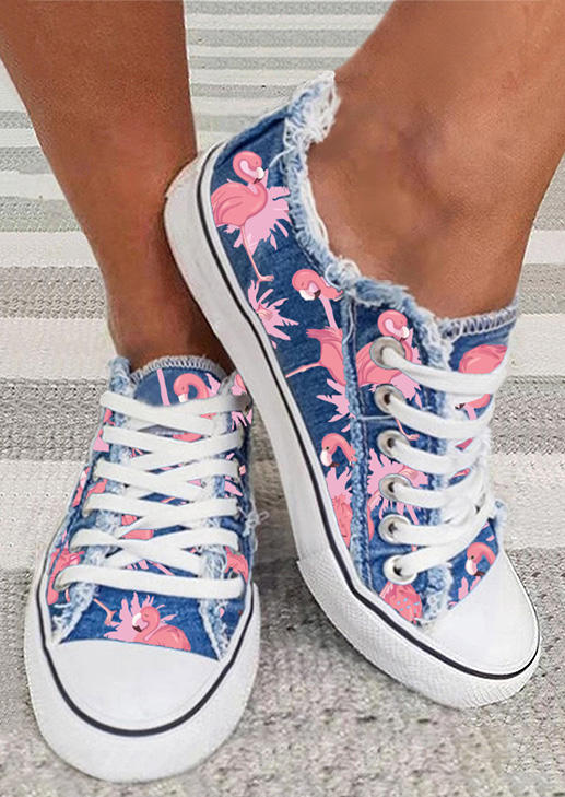 Sneakers Flamingo Lace Up Frayed Flat Sneakers in Multicolor. Size: ,38,39,40,41
Sneakers Flamingo Lace Up Frayed Flat Sneakers in Multicolor. Size: ,38,39,40,41