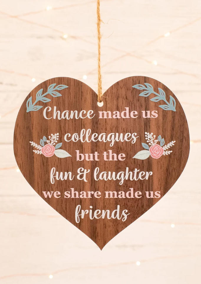 Chance Made Us Colleagues But The Fun & Laughter We Share Made Us Friends Ornament in Multicolor. Size
Chance Made Us Colleagues But The Fun & Laughter We Share Made Us Friends Ornament in Multicolor. Size