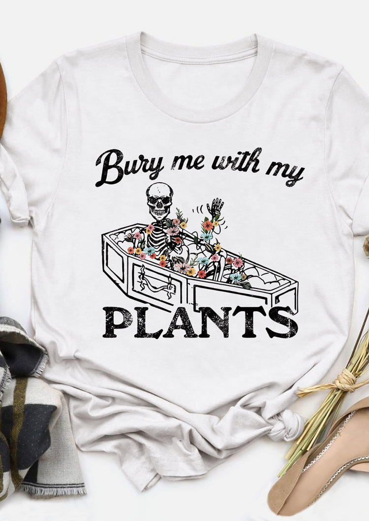 T-shirts Tees Bury Me With My Plants Skeleton Floral T-Shirt Tee in White. Size
T-shirts Tees Bury Me With My Plants Skeleton Floral T-Shirt Tee in White. Size
