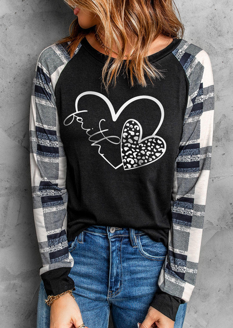 T-shirts Tees Faith Leopard Heart Long Sleeve O-Neck T-Shirt Tee in Black. Size
T-shirts Tees Faith Leopard Heart Long Sleeve O-Neck T-Shirt Tee in Black. Size