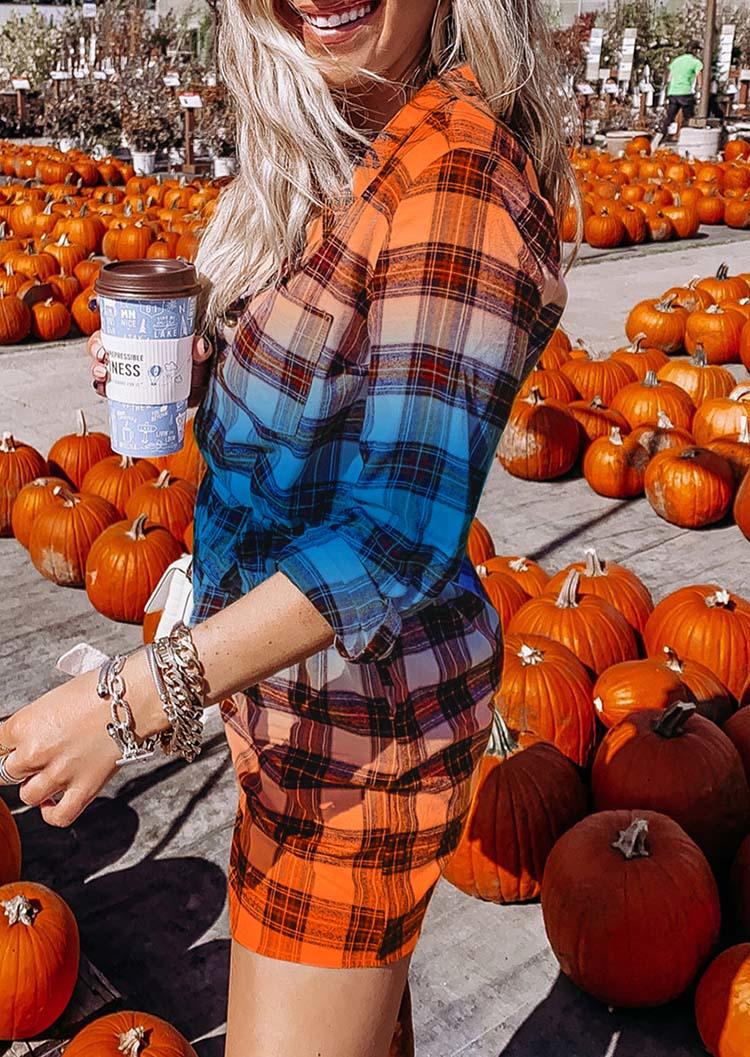 Mini Dresses Gradient Plaid Button Turn-Down Collar Mini Dress in Multicolor. Size: ,XL
Mini Dresses Gradient Plaid Button Turn-Down Collar Mini Dress in Multicolor. Size: ,XL
