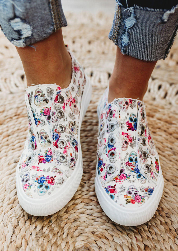 Sneakers Halloween Skull Slip On Round Toe Flat Sneakers in White. Size: ,38,39,40,41
Sneakers Halloween Skull Slip On Round Toe Flat Sneakers in White. Size: ,38,39,40,41