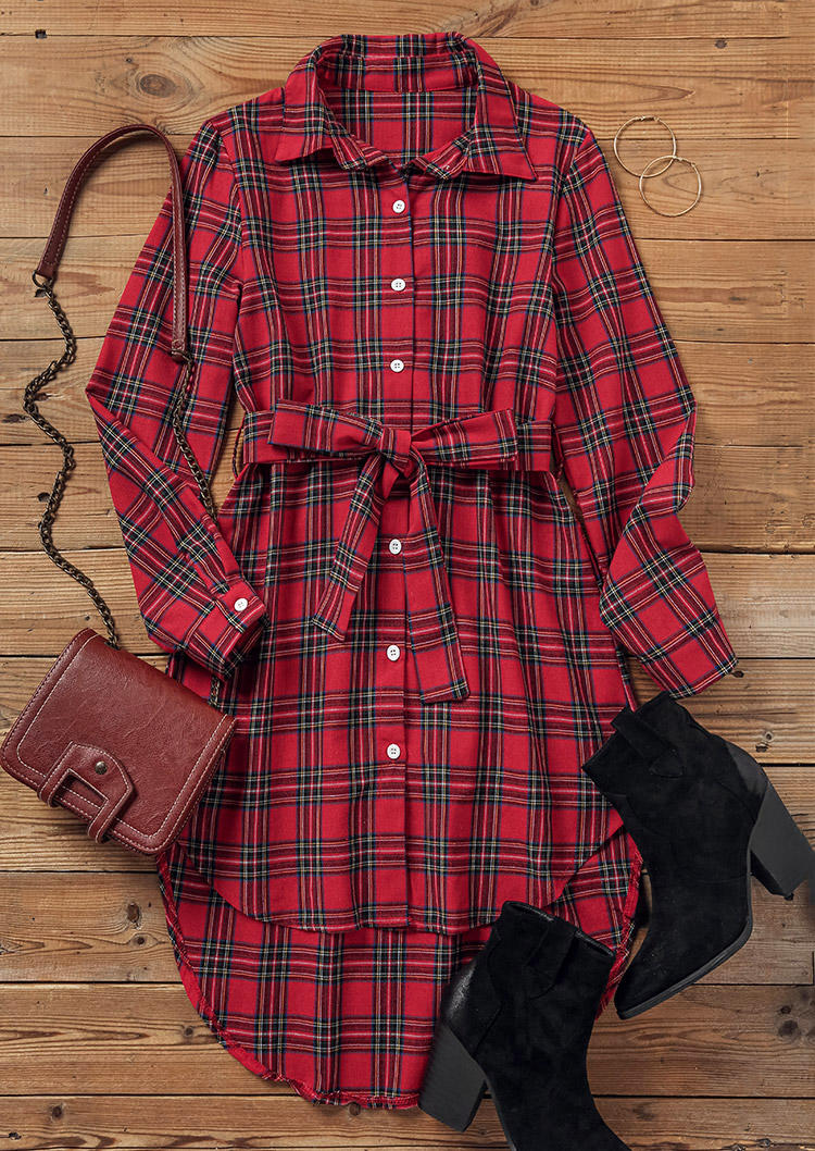 Mini Dresses Plaid Button Slit High Low Hem Shirt Mini Dress in Multicolor. Size
Mini Dresses Plaid Button Slit High Low Hem Shirt Mini Dress in Multicolor. Size
