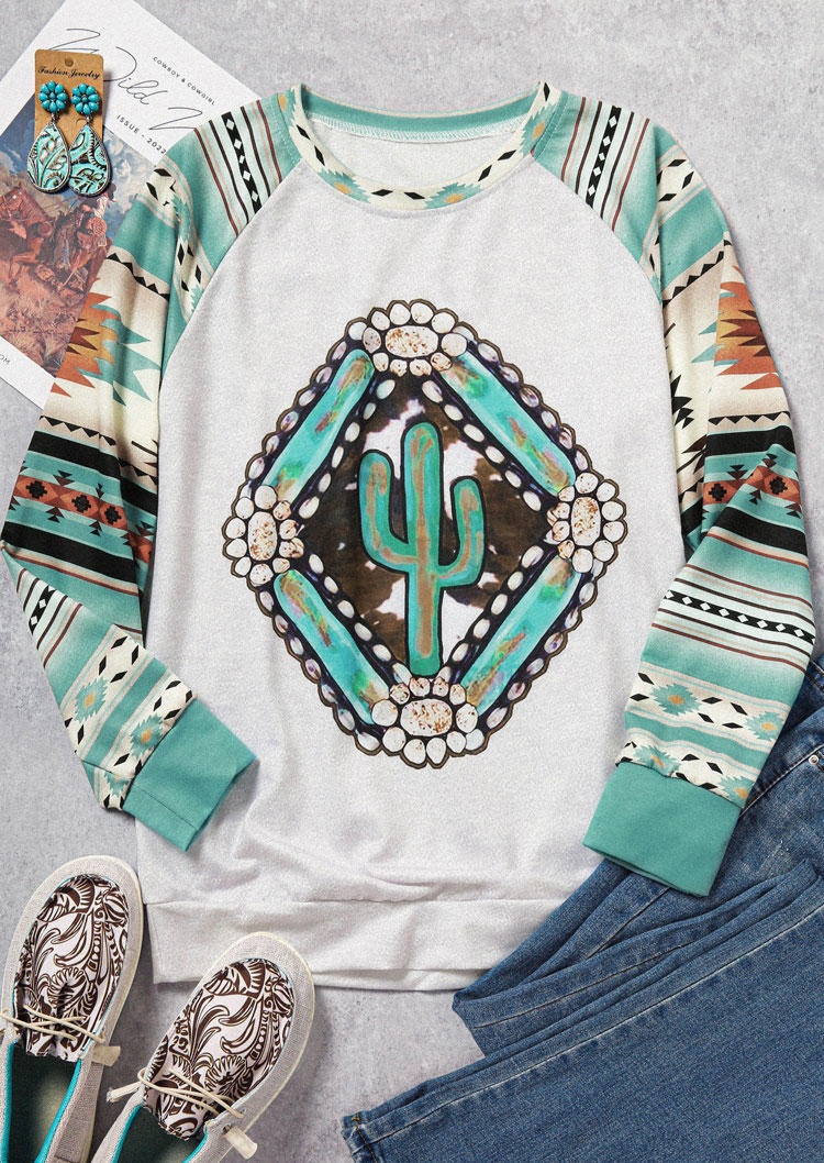 Sweatshirts Cactus Turquoise Aztec Geometric Sweatshirt - Light Grey in Gray. Size
Sweatshirts Cactus Turquoise Aztec Geometric Sweatshirt - Light Grey in Gray. Size