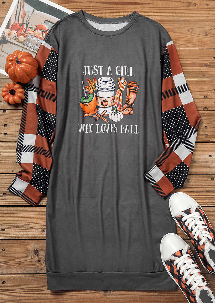 Sweatshirt Dresses Just A Girl Who Loves Fall Pumpkin Plaid Maple Leaf Polka Dot Sweatshirt Dress in Multicolor. Size
Sweatshirt Dresses Just A Girl Who Loves Fall Pumpkin Plaid Maple Leaf Polka Dot Sweatshirt Dress in Multicolor. Size