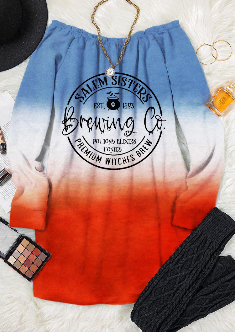 Mini Dresses Halloween Tie Dye Witches Off Shoulder Sweatshirt Mini Dress in Multicolor. Size: L,M,,XL
Mini Dresses Halloween Tie Dye Witches Off Shoulder Sweatshirt Mini Dress in Multicolor. Size: L,M,,XL