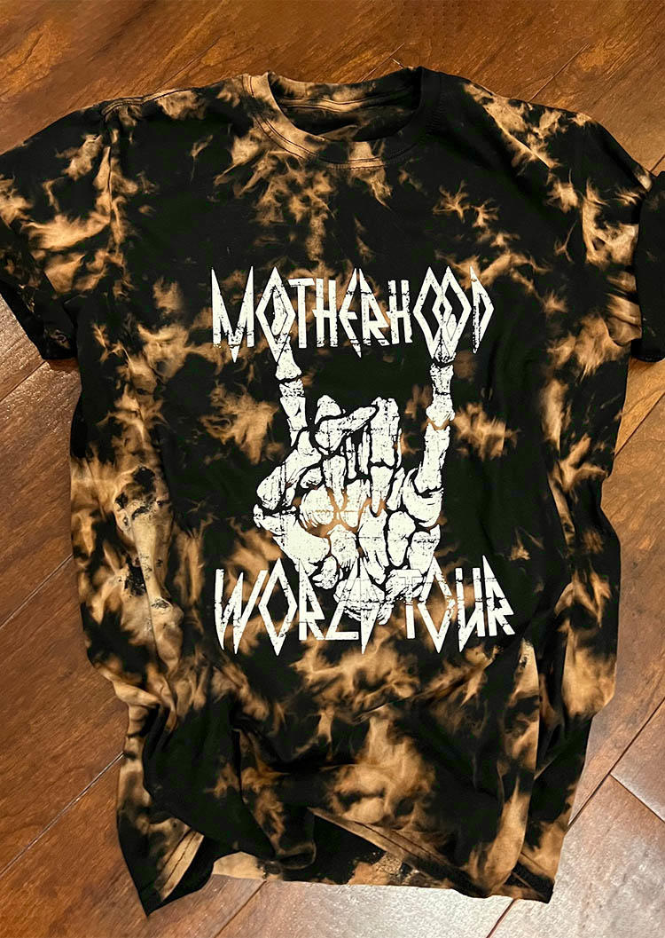 T-shirts Tees Halloween Motherhood World Tour Skeleton Hand Tie Dye T-Shirt Tee in Multicolor. Size: L,M,,XL
T-shirts Tees Halloween Motherhood World Tour Skeleton Hand Tie Dye T-Shirt Tee in Multicolor. Size: L,M,,XL