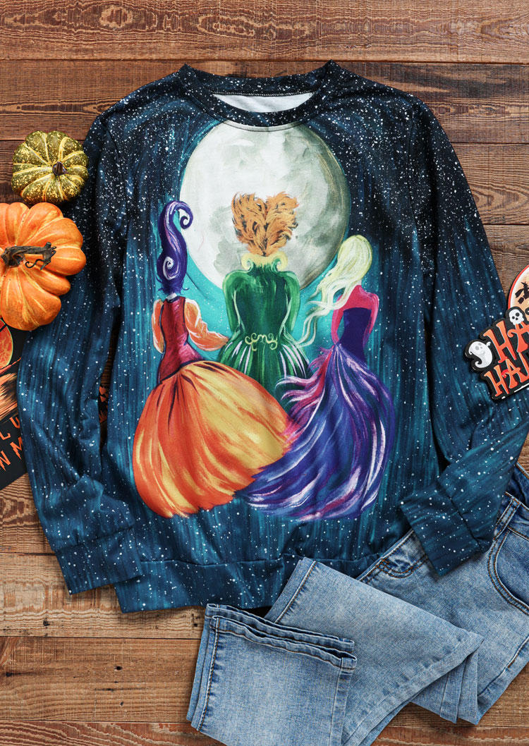 Sweatshirts Halloween Witch Long Sleeve Pullover Sweatshirt in Multicolor. Size
Sweatshirts Halloween Witch Long Sleeve Pullover Sweatshirt in Multicolor. Size