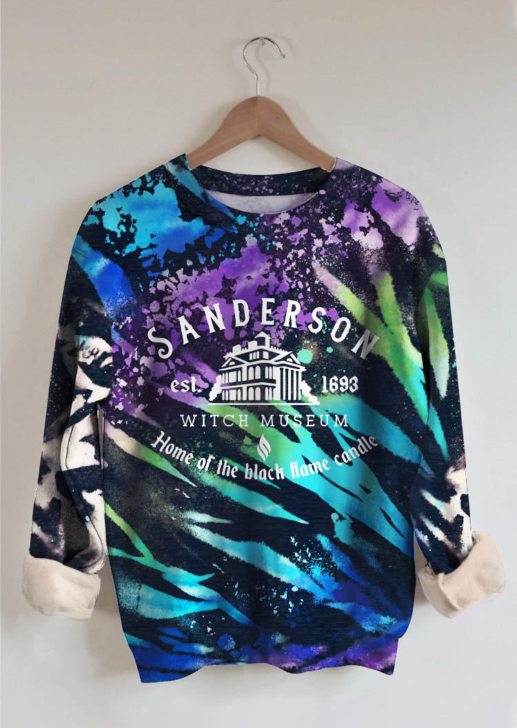 Sweatshirts Halloween Witch Museum Home Of The Black Flame Candle Tie Dye Sweatshirt in Multicolor. Size: L,M,,XL
Sweatshirts Halloween Witch Museum Home Of The Black Flame Candle Tie Dye Sweatshirt in Multicolor. Size: L,M,,XL