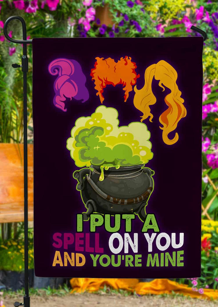Garden Flag Halloween I Put A Spell On You And You're Mine Garden Flag in Multicolor. Size
Garden Flag Halloween I Put A Spell On You And You're Mine Garden Flag in Multicolor. Size