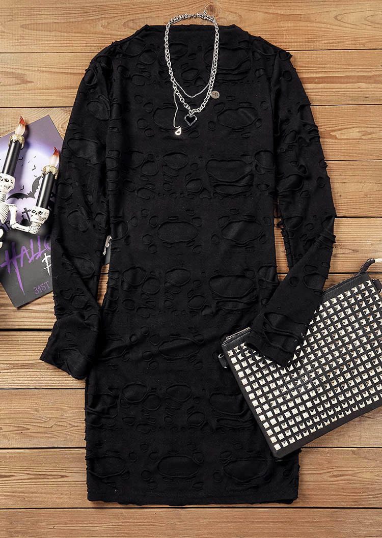 Bodycon Dresses Halloween Ripped Hole Long Sleeve Bodycon Dress in Black. Size
Bodycon Dresses Halloween Ripped Hole Long Sleeve Bodycon Dress in Black. Size