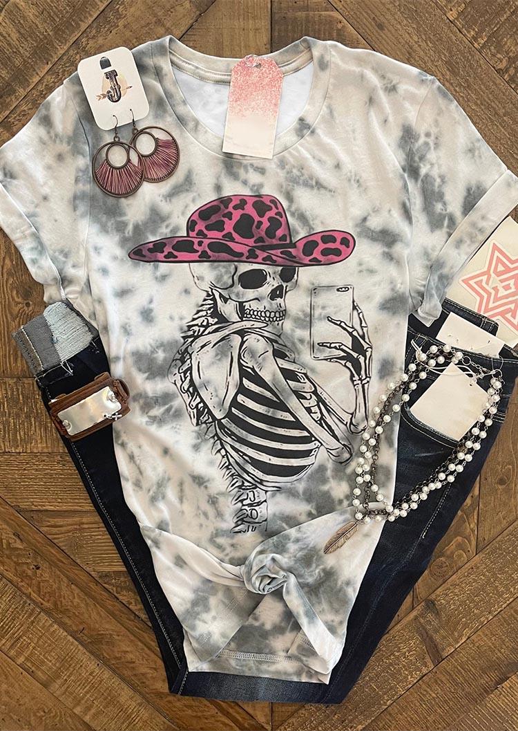 T-shirts Tees Halloween Skeleton Leopard Tie Dye T-Shirt Tee in Multicolor. Size
T-shirts Tees Halloween Skeleton Leopard Tie Dye T-Shirt Tee in Multicolor. Size