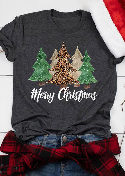 T-shirts Tees Merry Christmas Leopard Tree T-Shirt Tee - Dark Grey in Gray. Size
T-shirts Tees Merry Christmas Leopard Tree T-Shirt Tee - Dark Grey in Gray. Size