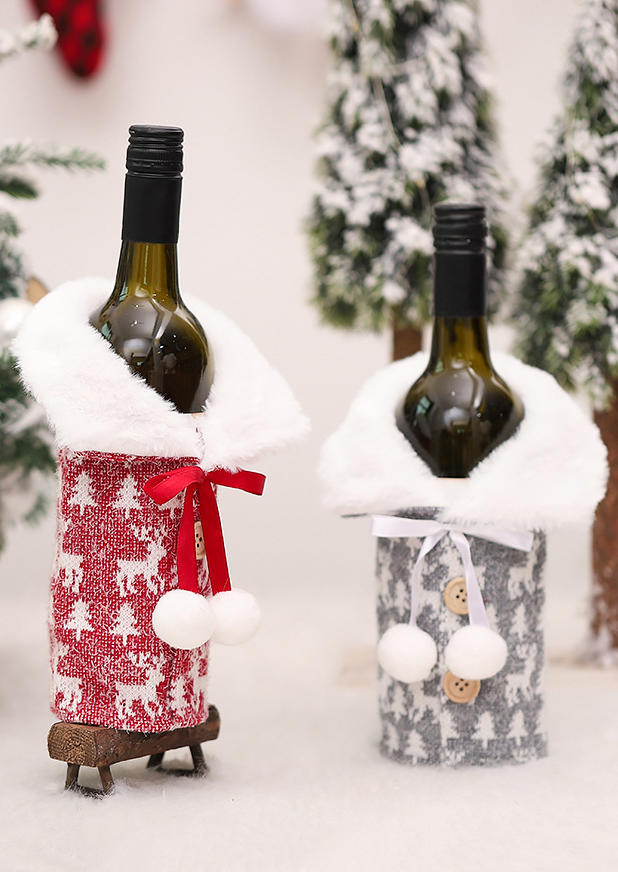 Christmas Decoration Christmas Button Reindeer Wine Bottle Cover in Gray,Red. Size
Christmas Decoration Christmas Button Reindeer Wine Bottle Cover in Gray,Red. Size