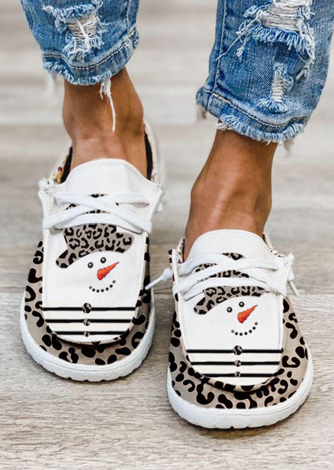 Sneakers Christmas Snowman Leopard Striped Flat Sneakers in Multicolor. Size: ,42
Sneakers Christmas Snowman Leopard Striped Flat Sneakers in Multicolor. Size: ,42