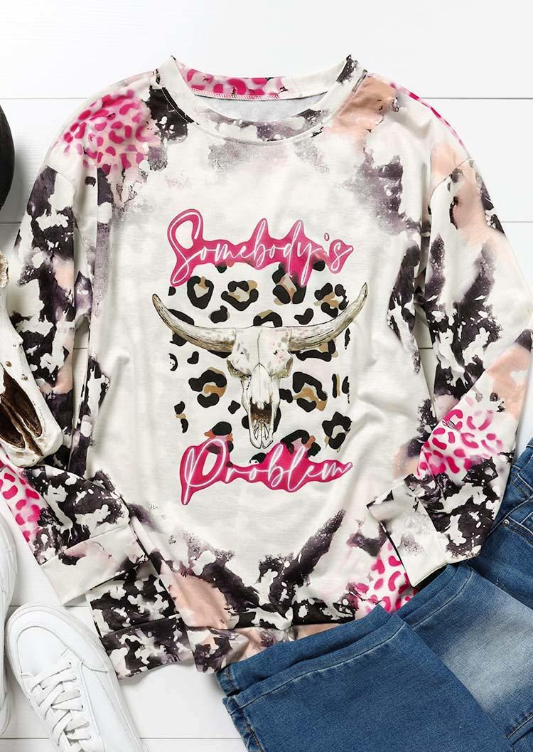 Sweatshirts Somebody's Problem Steer Skull Leopard Bleached Sweatshirt in Multicolor. Size
Sweatshirts Somebody's Problem Steer Skull Leopard Bleached Sweatshirt in Multicolor. Size