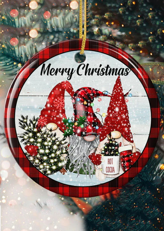 Christmas Decoration Merry Christmas Gnomies Plaid Pendant Ornament in Multicolor. Size
Christmas Decoration Merry Christmas Gnomies Plaid Pendant Ornament in Multicolor. Size