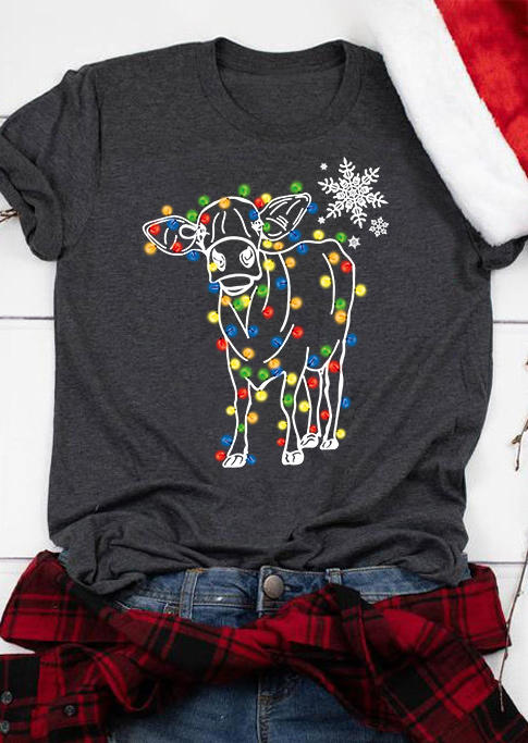 T-shirts Tees Christmas Heifer Lantern Snowflake T-Shirt Tee - Dark Grey in Gray. Size
T-shirts Tees Christmas Heifer Lantern Snowflake T-Shirt Tee - Dark Grey in Gray. Size