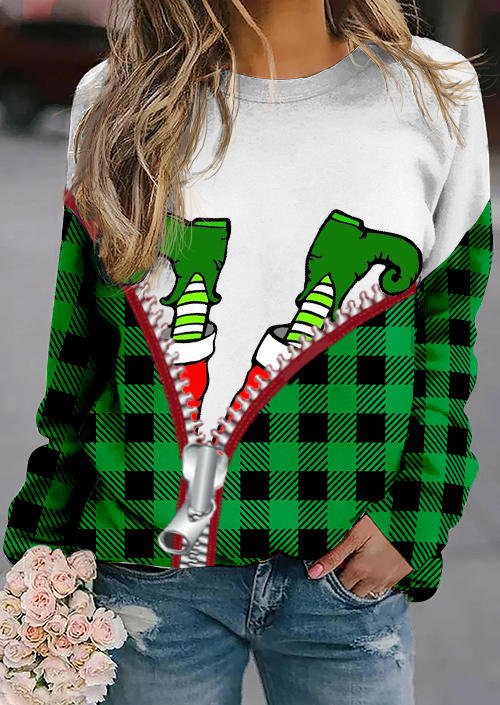 Sweatshirts Christmas Plaid Striped Pullover Sweatshirt in Multicolor. Size: L,M,,XL
Sweatshirts Christmas Plaid Striped Pullover Sweatshirt in Multicolor. Size: L,M,,XL